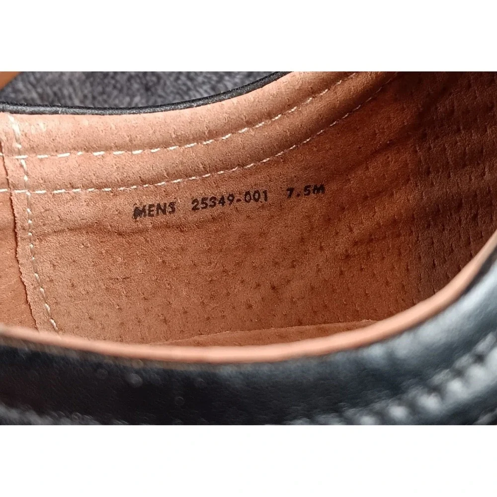 Stacy Adams Mens Black Leather Monk Strap Dress Shoes Size‎ 7.5M